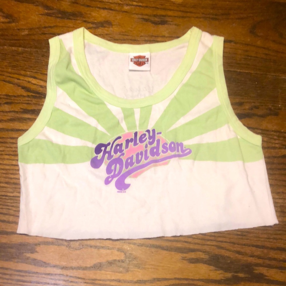 Harley-Davison handcut Kauai, Hawaii tank top
